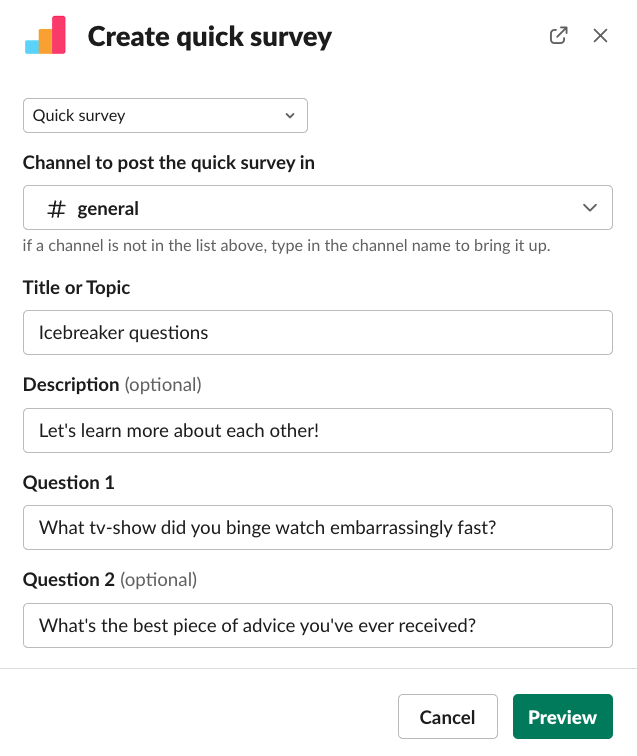 How to Create a Quick Survey in Slack Simple Poll